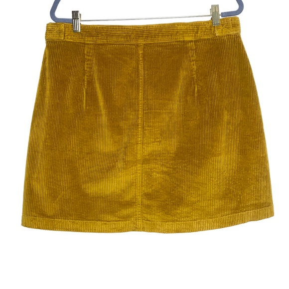 Madewell Corduroy A-Line Button Front Mini Skirt - Picture 3 of 9